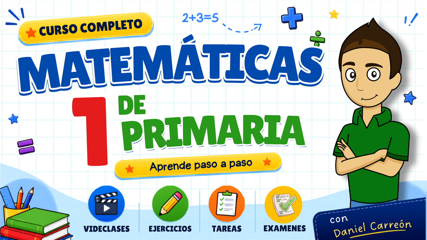 Curso de Matemáticas | 1er grado de primaria