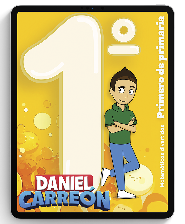 Daniel Carreón's digital math book for 1st grade of primary school