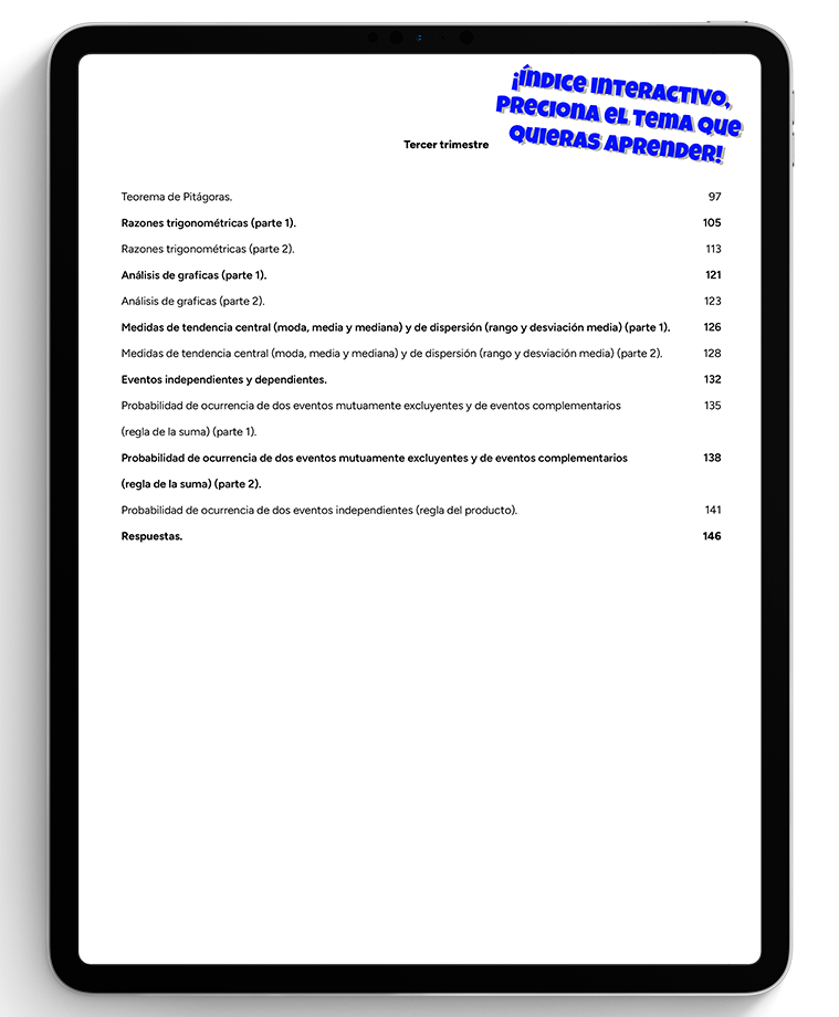3° Secundaria Libro digital de matemáticas Daniel Carreón