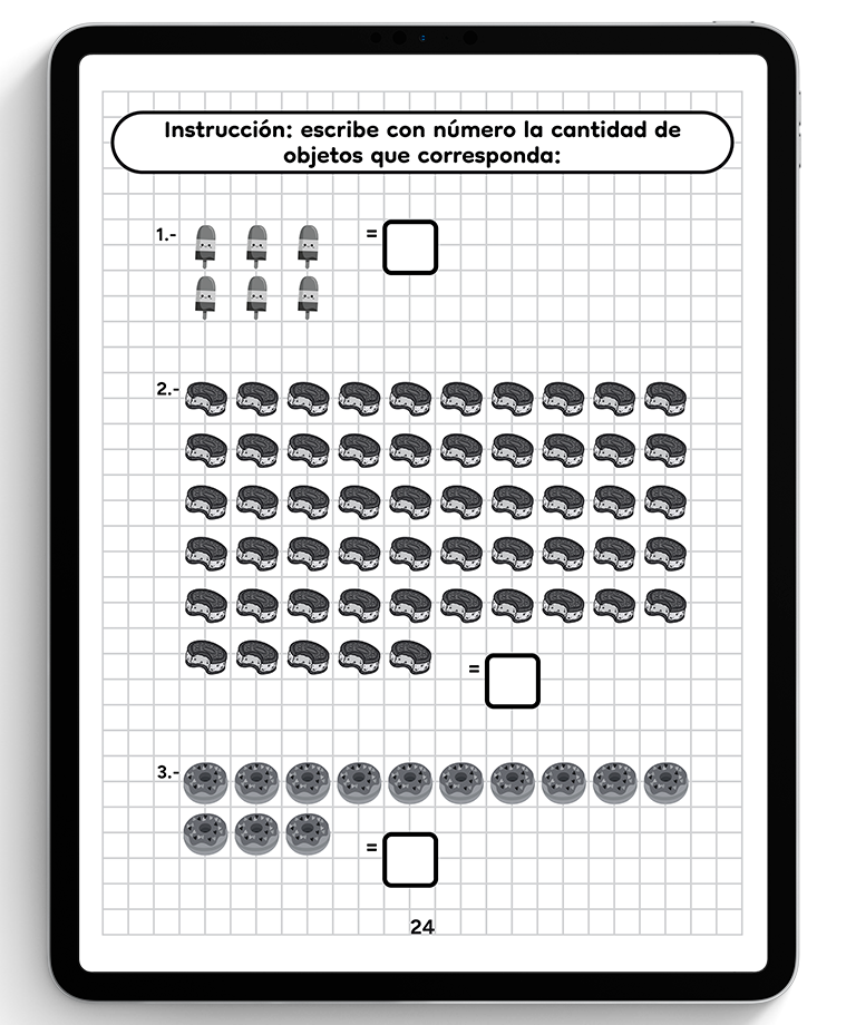 Daniel Carreón's digital math book for 1st grade of primary school