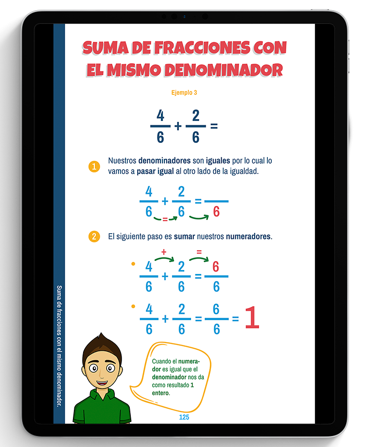 Fracciones Libro digital de matemáticas Daniel Carreón