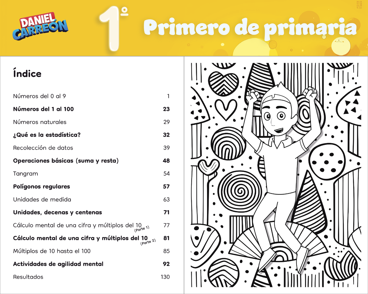 Kit 1.º de Primaria: Matemáticas + Lectura y Comprensión – Daniel Carreón