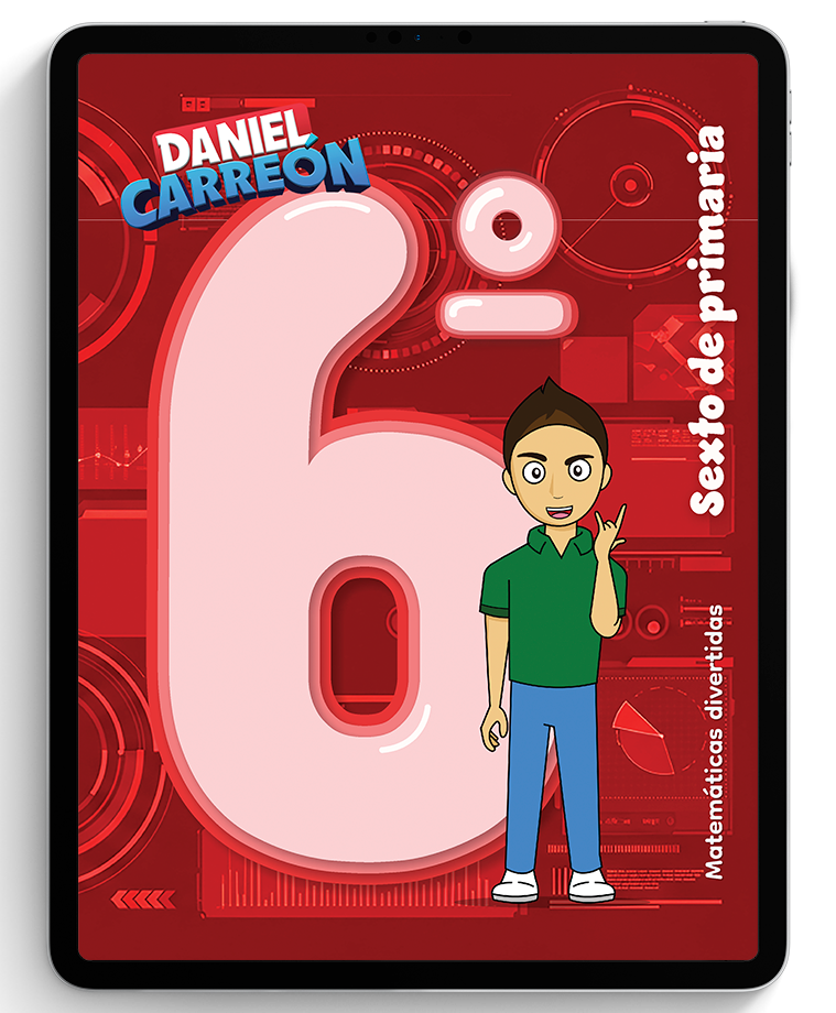 6° Primaria Libro imprimible de matemáticas Daniel Carreón