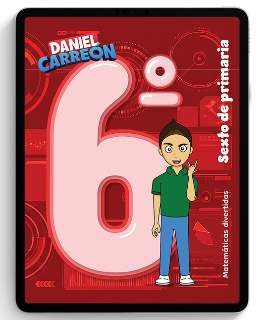 6° Primaria Libro imprimible de matemáticas Daniel Carreón