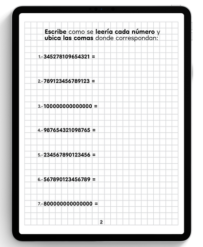 6° Primaria Libro imprimible de matemáticas Daniel Carreón