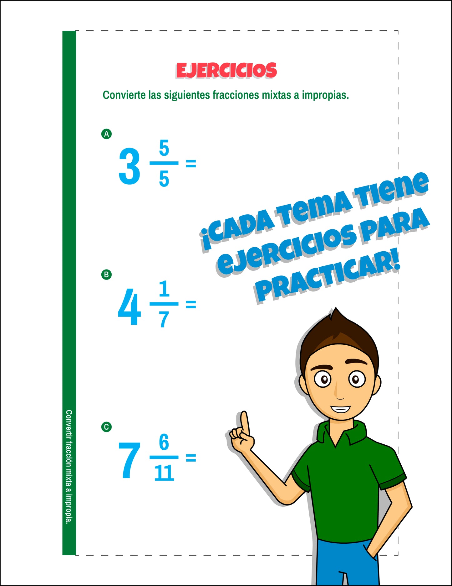 Fracciones Daniel Carreón libro de matemáticas