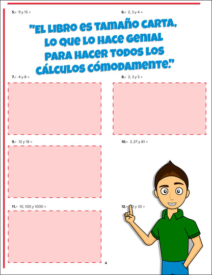 Kit Secundaria libros de matemáticas de Daniel Carreón