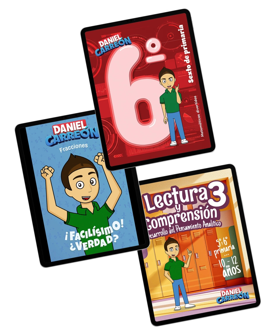 Kit 6.º Primaria: Matemáticas + Fracciones + Lectura y Comprensión