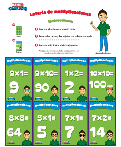 Lotería de multiplicaciones