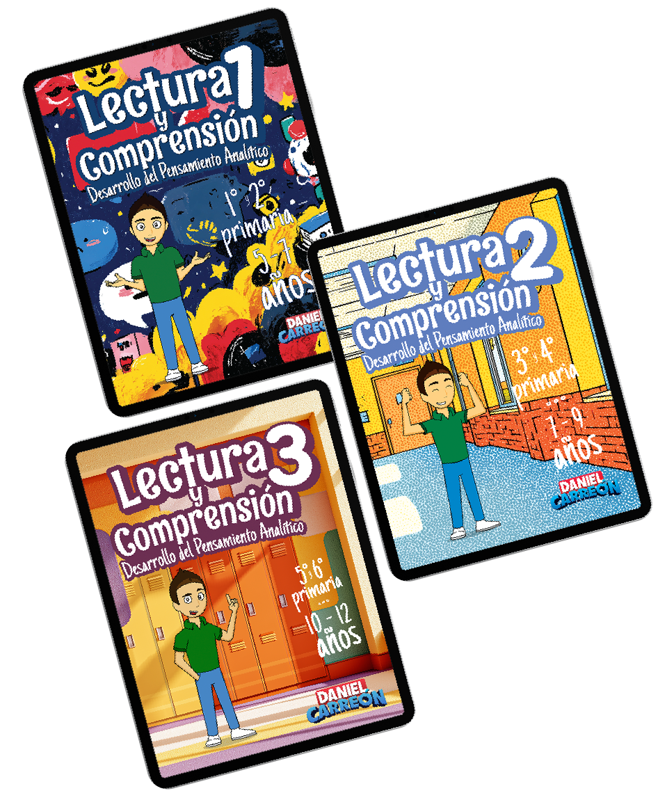 Kit Libros digital Lectura Y Comprensión 1, 2 y 3 Daniel Carreón