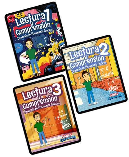 Kit Libros digital Lectura Y Comprensión 1, 2 y 3 Daniel Carreón