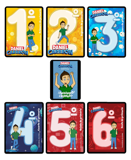 Kit 1,2,3,4, 5 y 6 primaria + fracciones imprimibles