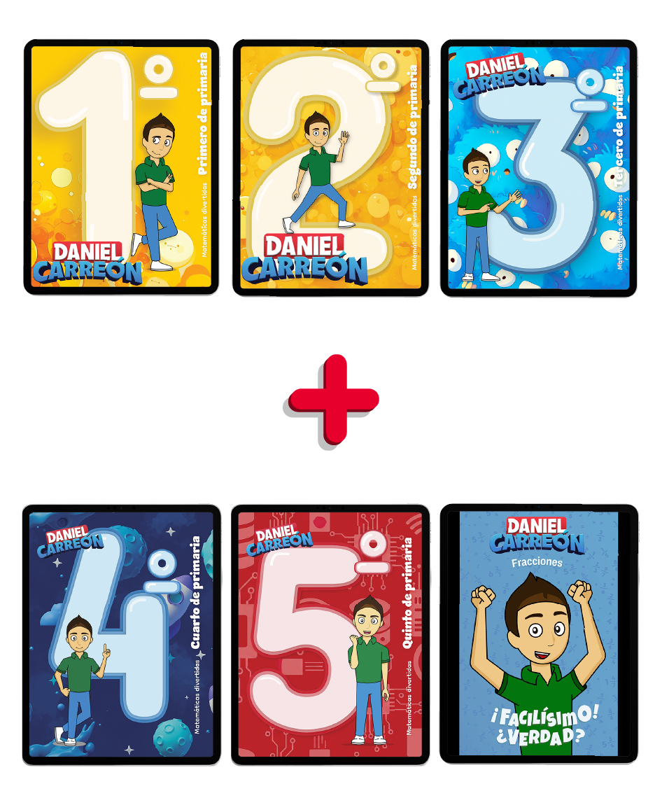 Kit 1,2,3,4 y 5 primaria + fracciones